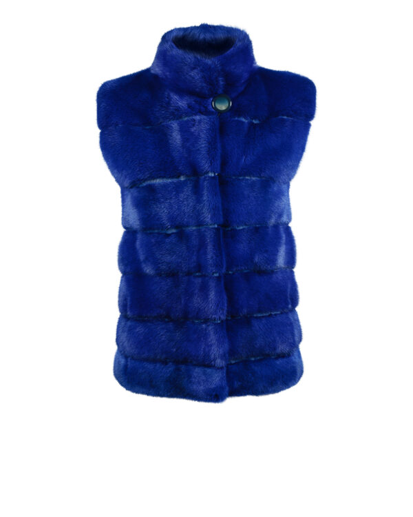 Royal Blue Mink Vest