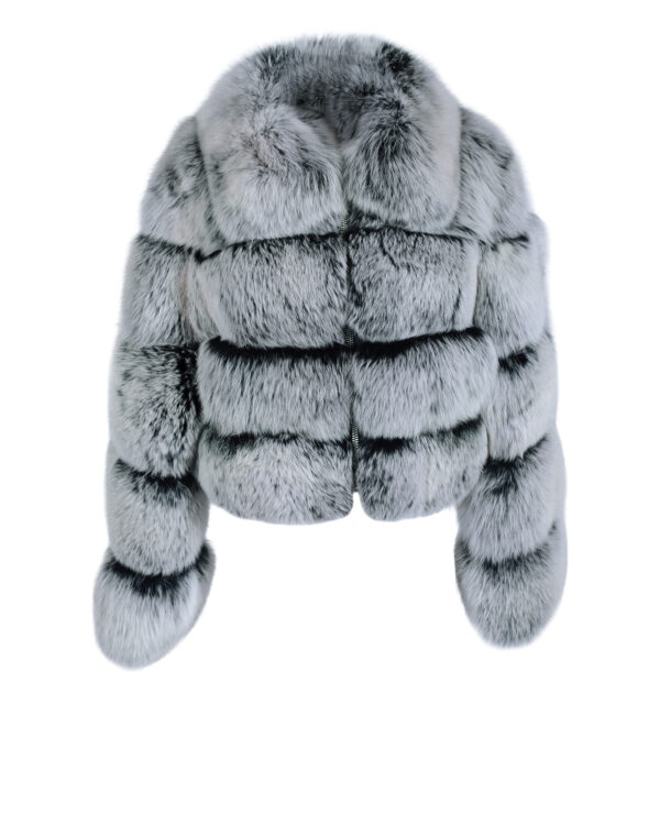 Silver Frost Fox Jacket Zip Up